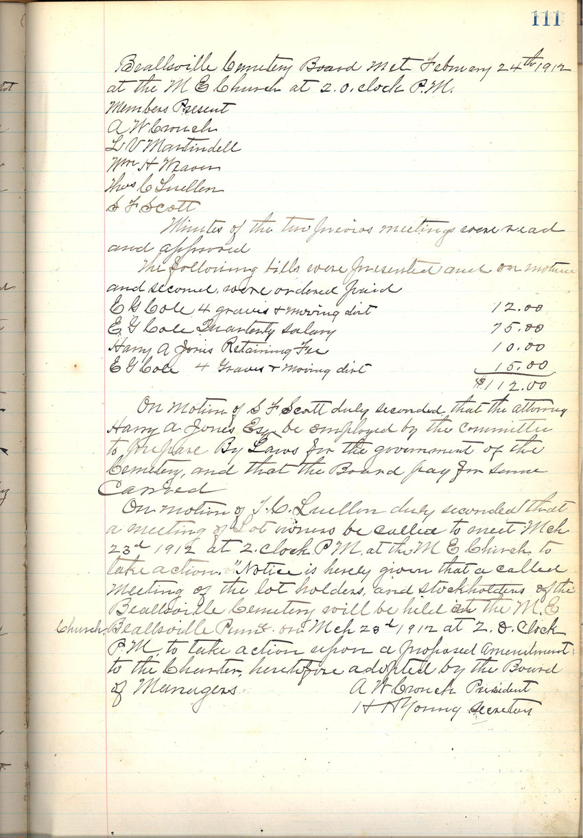 minute book